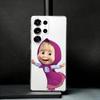 Masha And The Bear Phone Case For Samsung S25,S24,S21,S22,S23,S30,Ultra,S20,Plus,Fe,Note,10,9,5G Transparent Cover