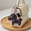 Cartoon Horse Pendant Tassel Zodiac Pony Bag Hanging Pu Leather Horse Key Chain  Birthday Gift
