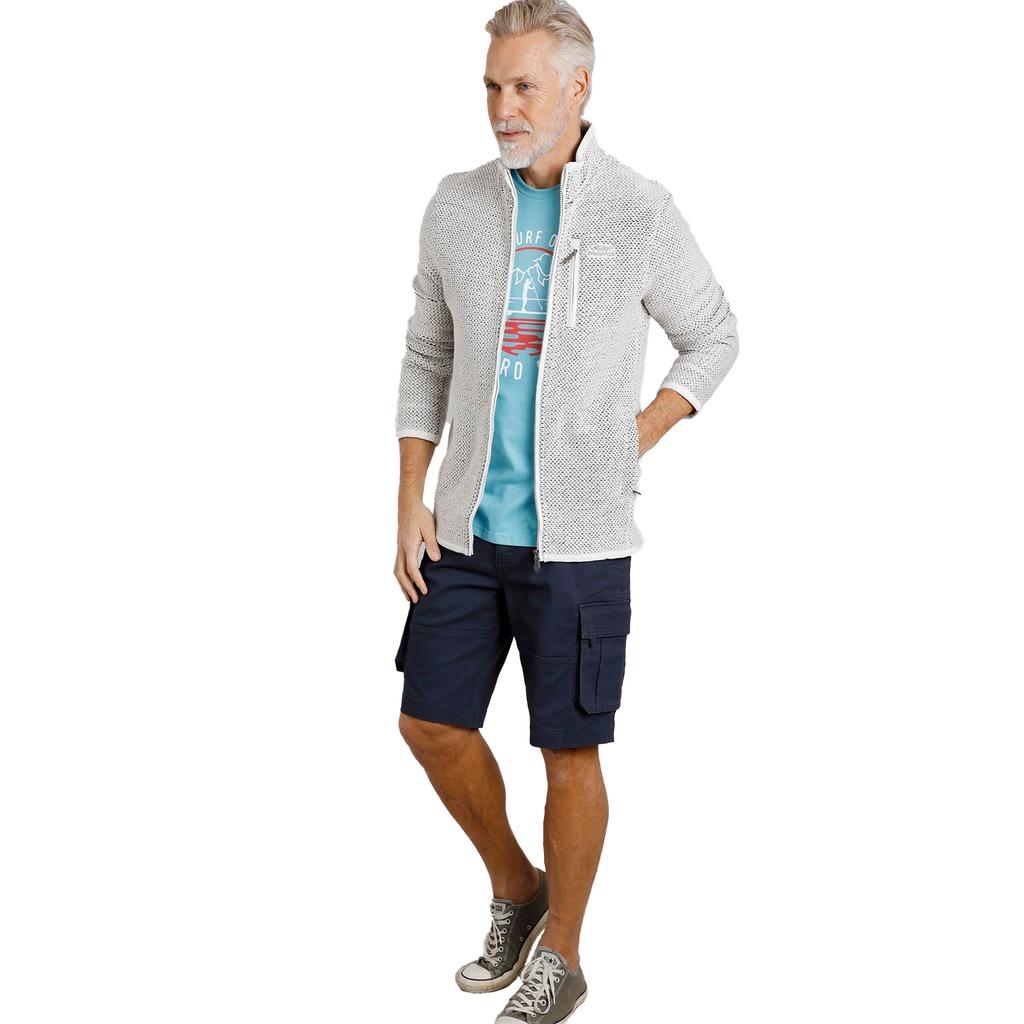 Weird Fish Mens Transom Zip Macaroni Eco Friendly Jacket