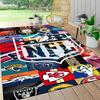 Nfl Team Logos Collage Carpet Rug Soft Washable Anti Slip Home Living Room Sofa Mats Personalized Christmas Rug