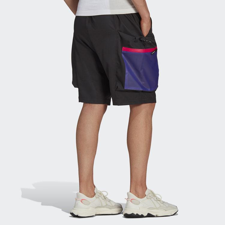 Adidas Originals Clover G Outd Shorts With Contrast Pockets Men Bottoms Black HA4740