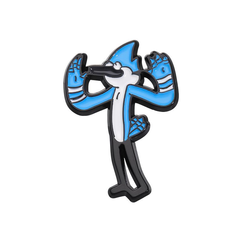 Eyecatching Bird Blue Character Brooch Alloy Pin Perfect For Attaching To Clothing And Bags