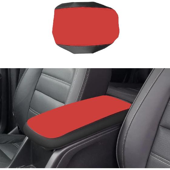 

Rifoda Center Console Armrest Cover for 2015-2022 Chevy Colorado/GMC Canyon Accessories Arm Rest Box Pad Console Lid Protection Saver (Carbon Fiber Black with Red