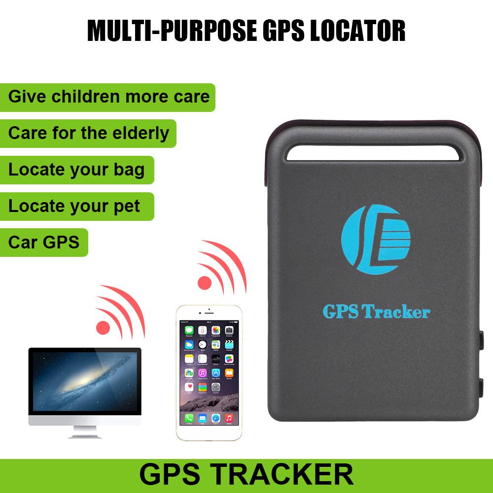 Car Vehicle Tracking Locator Device Remote Control Car Accessories Over Speed Alarm GSM GPRS GPS Tracker Mini TK102B