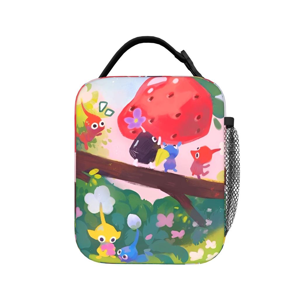 Pikmins 4 Sacs à Lunch Isothermes Portables Contenant Repas Sac Glacière Sac Fourre-tout Boîte à Lunch Travail Voyage Fille Garçon