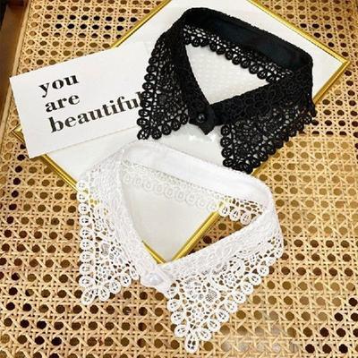 Kant Nep Kraag Stropdas Vrouwen Wit Hol Afneembare Kraag Revers Shirt Blouse Top Valse Kraag Vrouw Ketting Kleding Accessoire