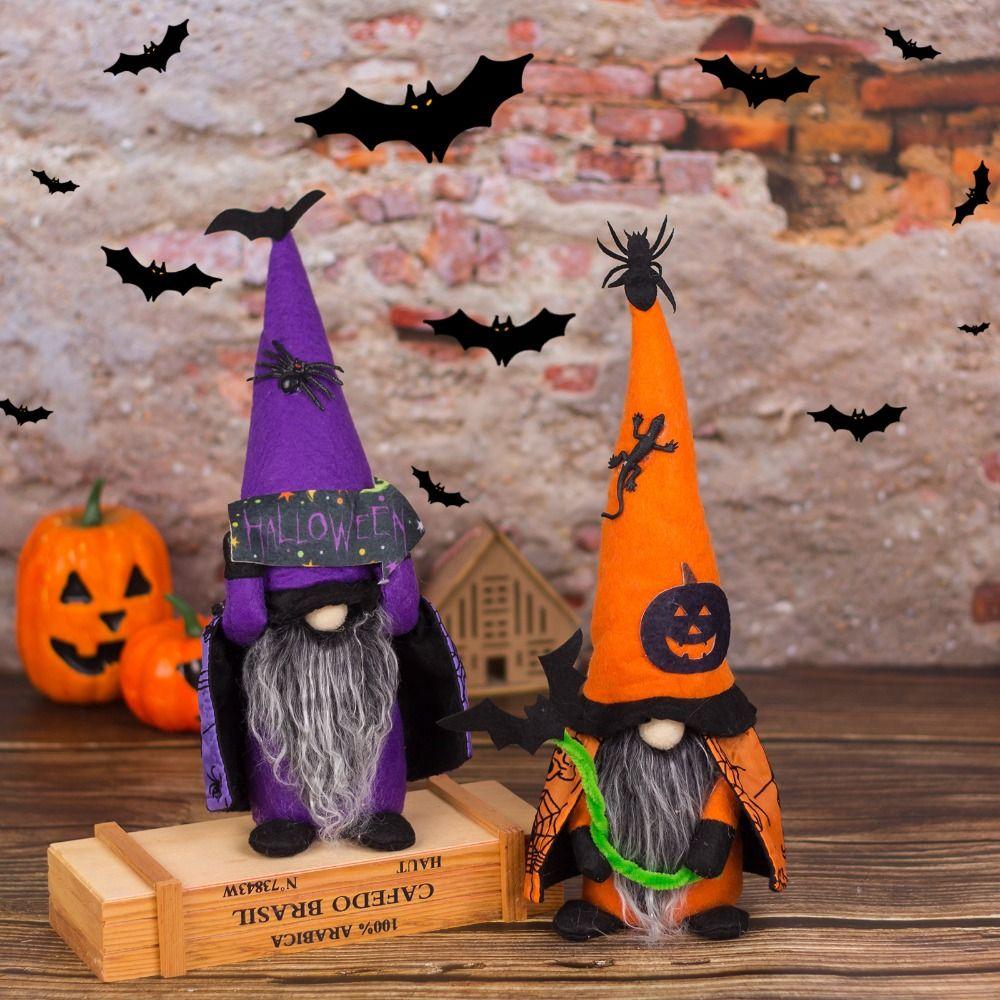 Cartoon Faceless Doll Cute Dwarf Plush Doll Atmosphere Decoration Halloween Gnomes Doll  Desktop