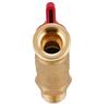 Heavy Duty Brass Faucet Weather Resistant Brass Spigot 1/2 Inch NPT Male to 3/4 Inch GHT Male for Garden Hose Use