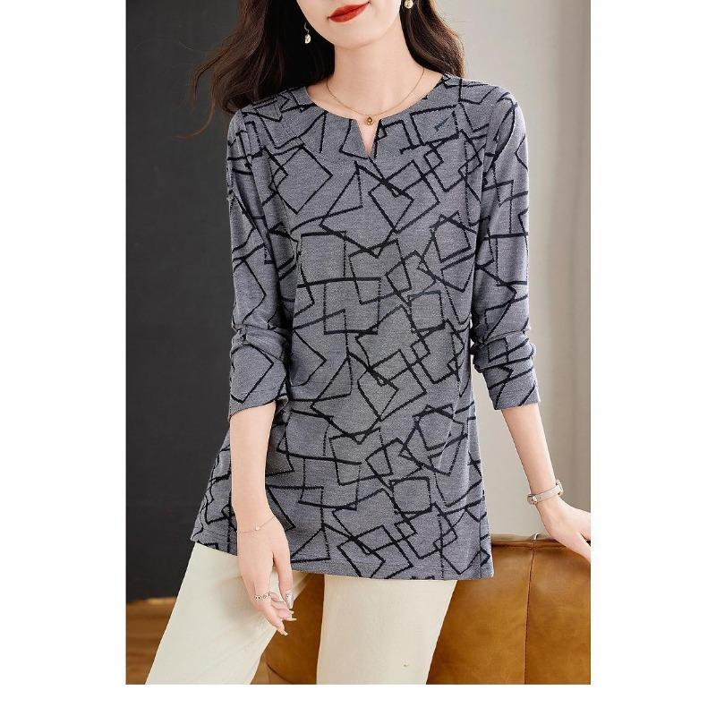 Large Size Long Sleeve Women's High-end Small Shirt Design Mid-length Fashionable Top for Women