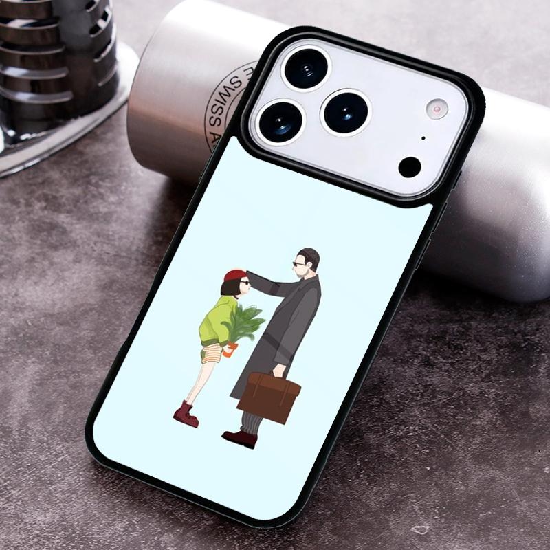 

Killer Leon Famous Movie Phone Case for iPhone 17 16 15 Pro Max Air 14 13 12 11 Plus Shockproof Cover iPhone 11 Pro
