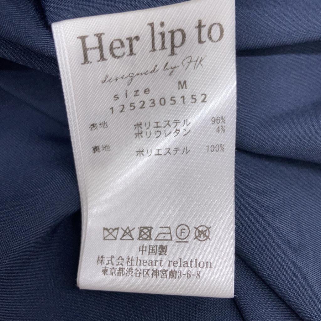 Her Lip To Navy Secret Garden Midi Dress Dress M NavyUsed