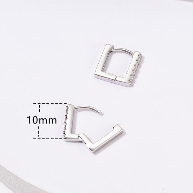 10mm Circle CZ Zircon Hoop Earrings For Women Bohemian Gold Color Silver Color Small Round Earrings Fashion Girl Jewelry