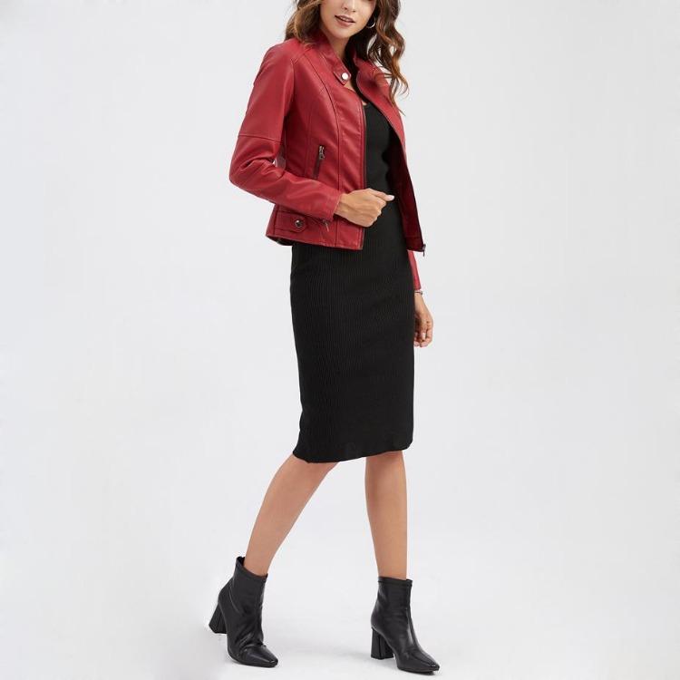 Yeni Moda Oversize Crop Racer Biker Ceket Kadın PU Suni Deri Motosiklet Bomber Mont İnce Fermuarlı Günlük Dış Giyim Plus Size S'den 4XL'e