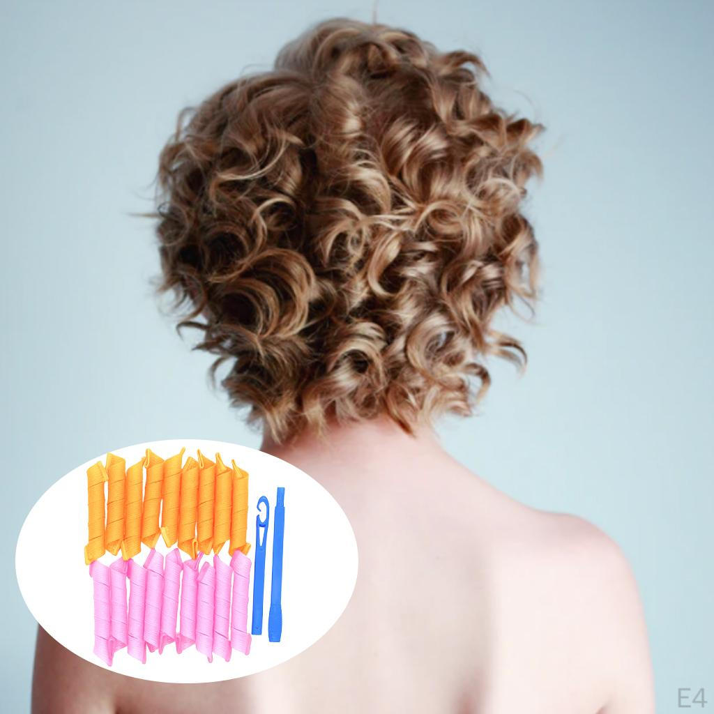 18 Stück Lockenwickler, DIY-Haarstyling-Tools mit Haken, 30 cm