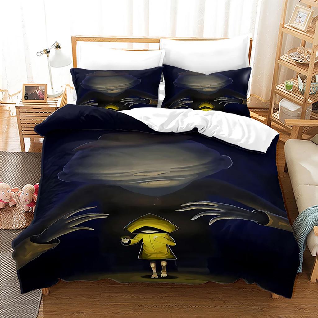 Little Nightmares Bedding Set Single Twin Full Queen King Size Bed Set Adult Kid Bedroom Duvet Cover Sets 3D Anime Bed Sheet Set
