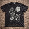 Froschband Vintage 90er Comfort Colors® Shirt, Retro Rockmusik Frosch Grafik T-Shirt, Mond Amphibien Tee, Lustiges Musikergeschenk, Gewaschenes Schwarzes Oberteil