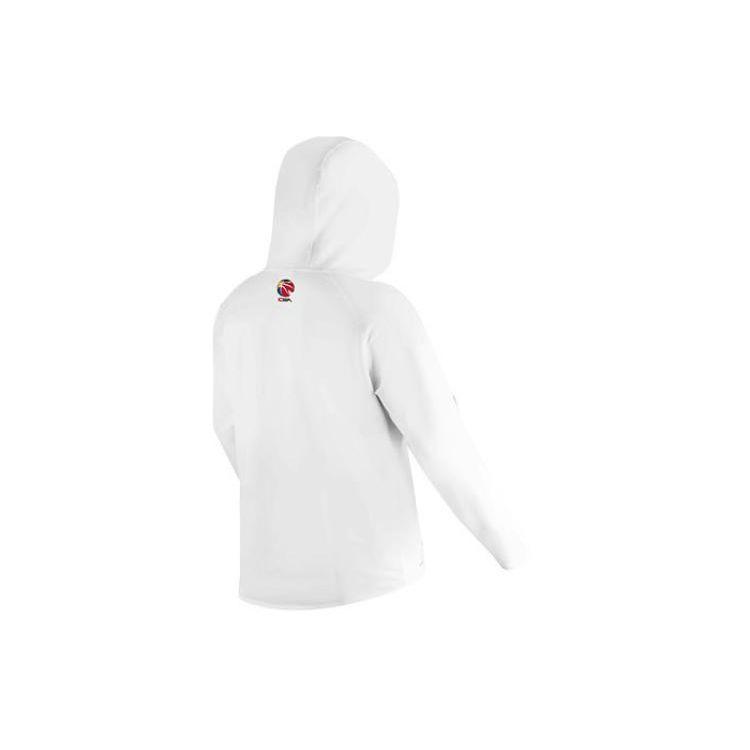 Li Ning Elite Series 23-24 Season Shenzhen Marco Polo Team Hooded Soft Comfortable Solid Color Printed Long Sleeve Raglan T-Shirt Men Tops ATLT189-2