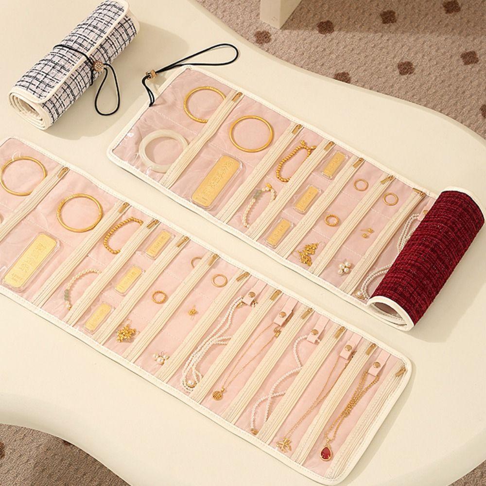 Multi-layer Foldable Jewelry Bag Foldable Jewelry Storage Bag Rings Bracelet