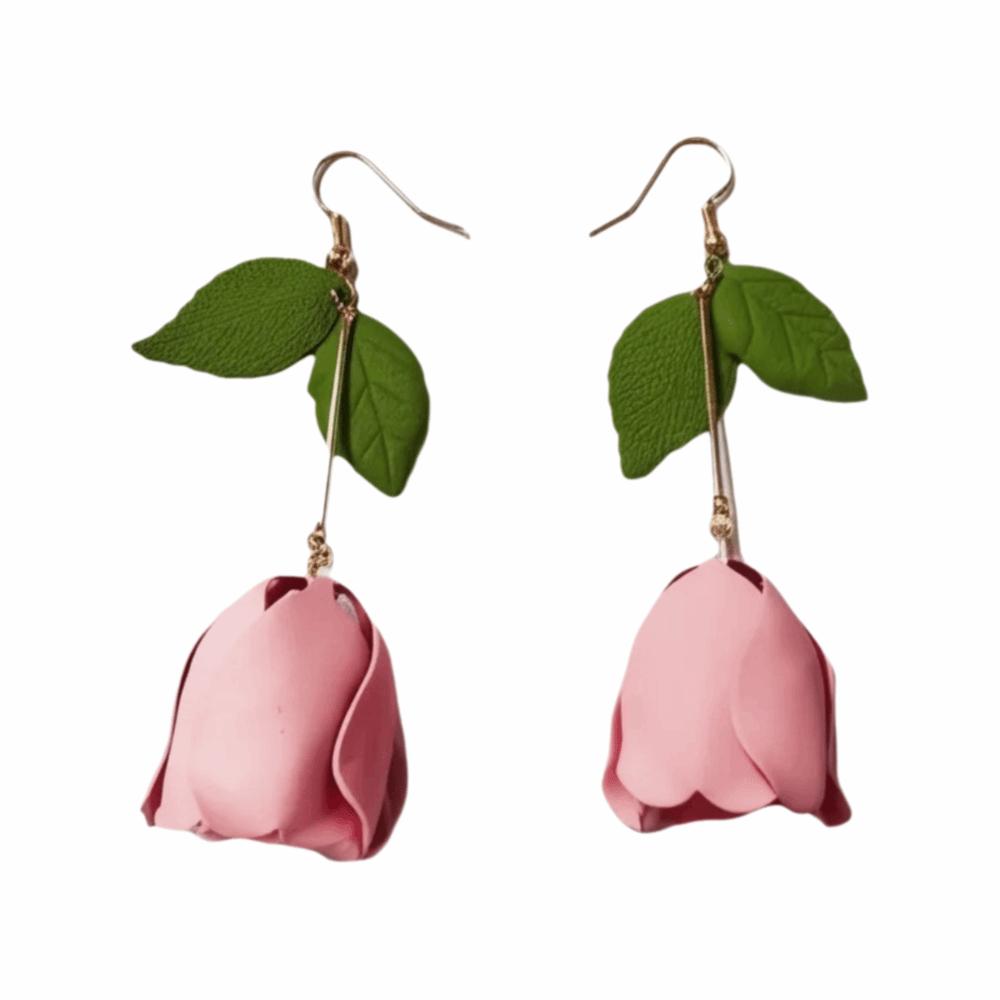 Colorful Long Flower Earrings Bohemian Fashion Jewelry Fashion Calla Eardrops Ethnic