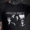 Asylparty T-Shirt (US) - Dunkles Goth Post-Punk Band-T-Shirt