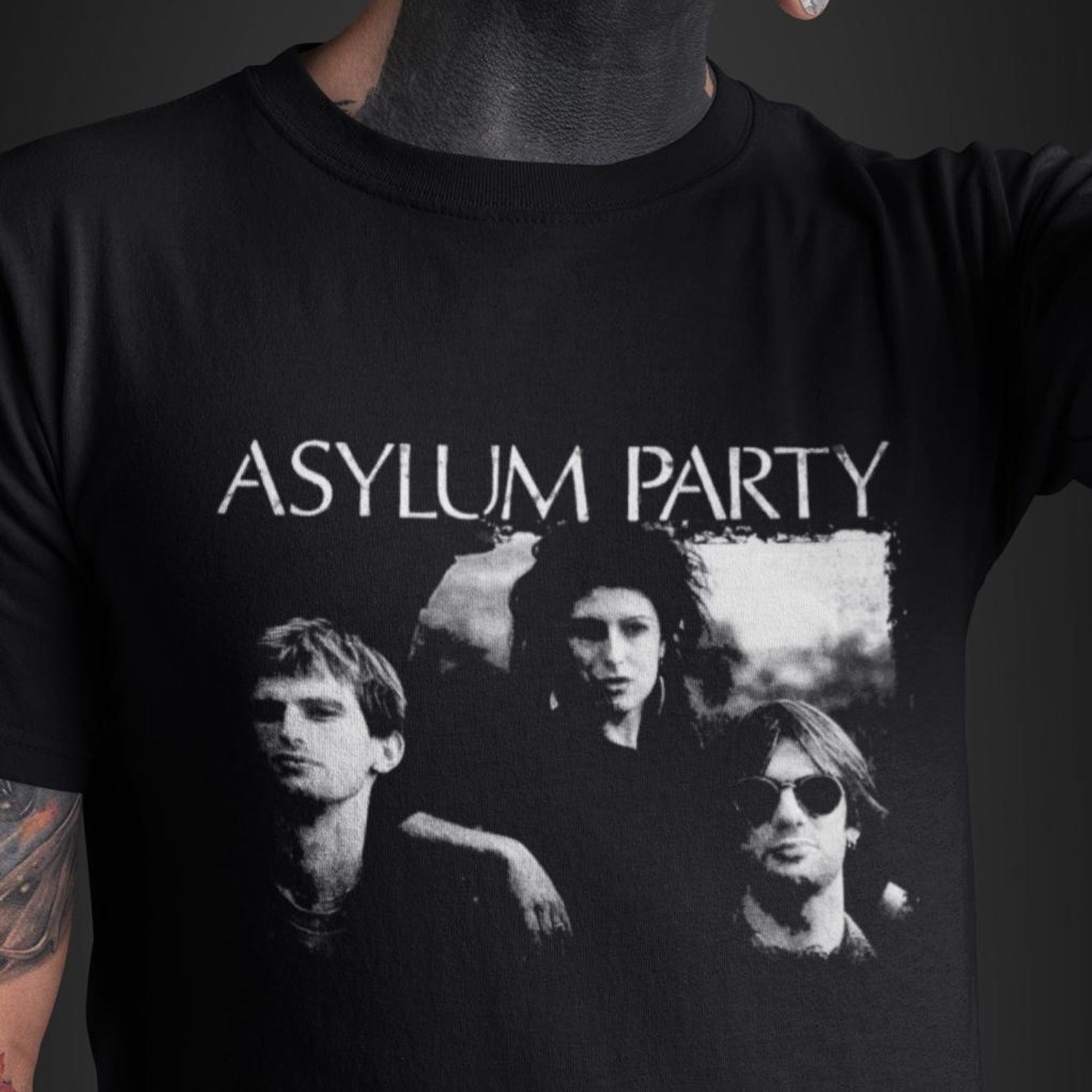 Asylum Party T-Shirt (US) - Dark Goth Post Punk Band Tee M