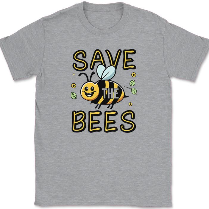 Save The Bees T-Shirt Funny Cute Keeper Hobby Bee Kind Honey Graphic Tee