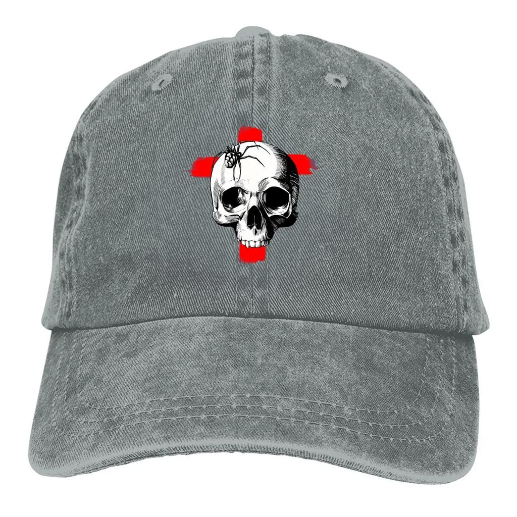 Skull Tattoo Baseball Cap Men Hats Women Visor Protection Snapback Tattoo Style Caps