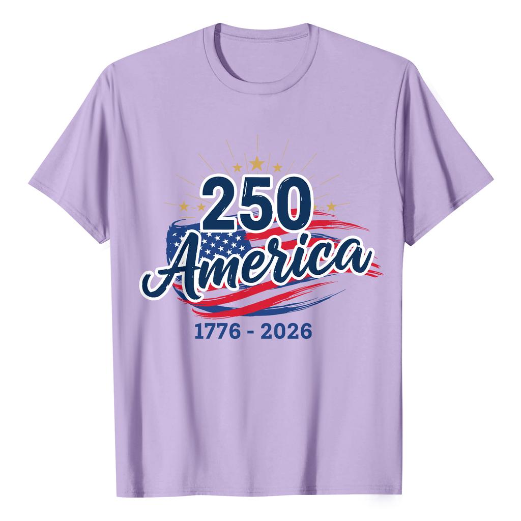 Women's Casual Printed T-Shirt Round Neck Pullover Short Sleeve Top