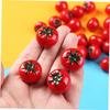 ORFOFE 10pcs Imitation Tomato Miniature Photography Mini Simulation Tomato Greenhouse Fruit Simulated Tomato Miniature Fruit Decoration Greenhouses,