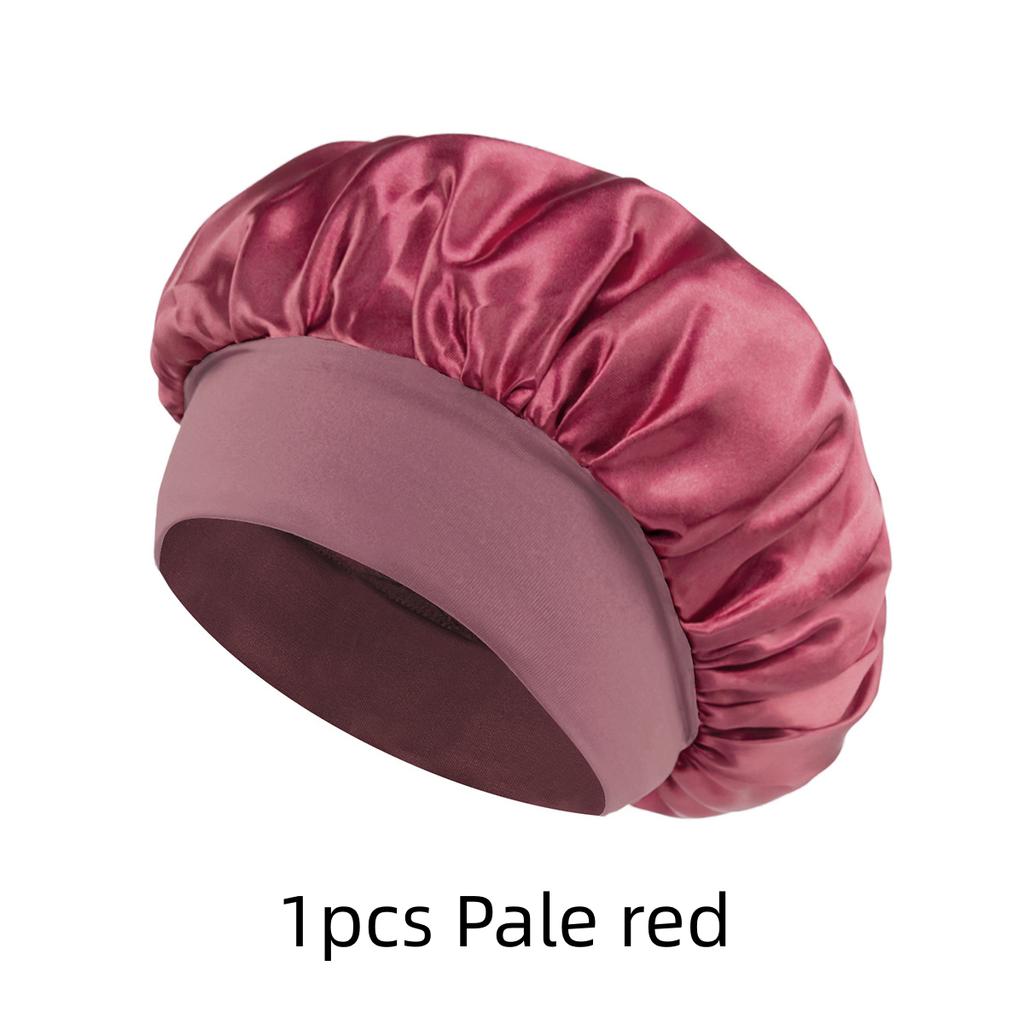 1/3/5/10pcs mix Satin Bonnet Silk Hair Bonnet for Sleeping Sleep Bonnets for Women Large Wide Soft Band Sleep Cap for Curly Hair