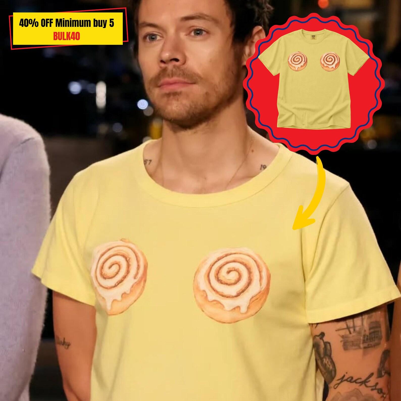 Harry Style Funny Tee, Cinnamon Roll T-Shirt, Harry Style Merch, 2026 Harry Style Merch, Harry Style Fan Gift. S