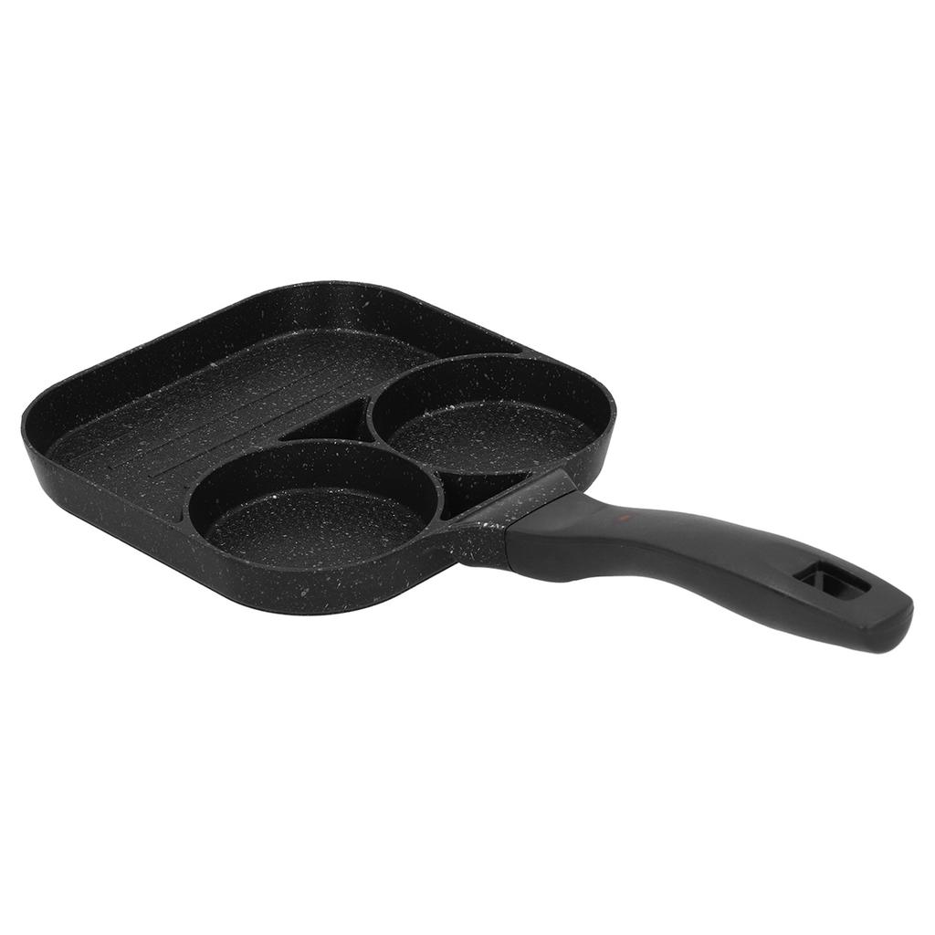 3 In 1 Egg Frying Pan Non Stick Fried Egg Cooker Steak Sausage Cooking Pan for Kitchen Use