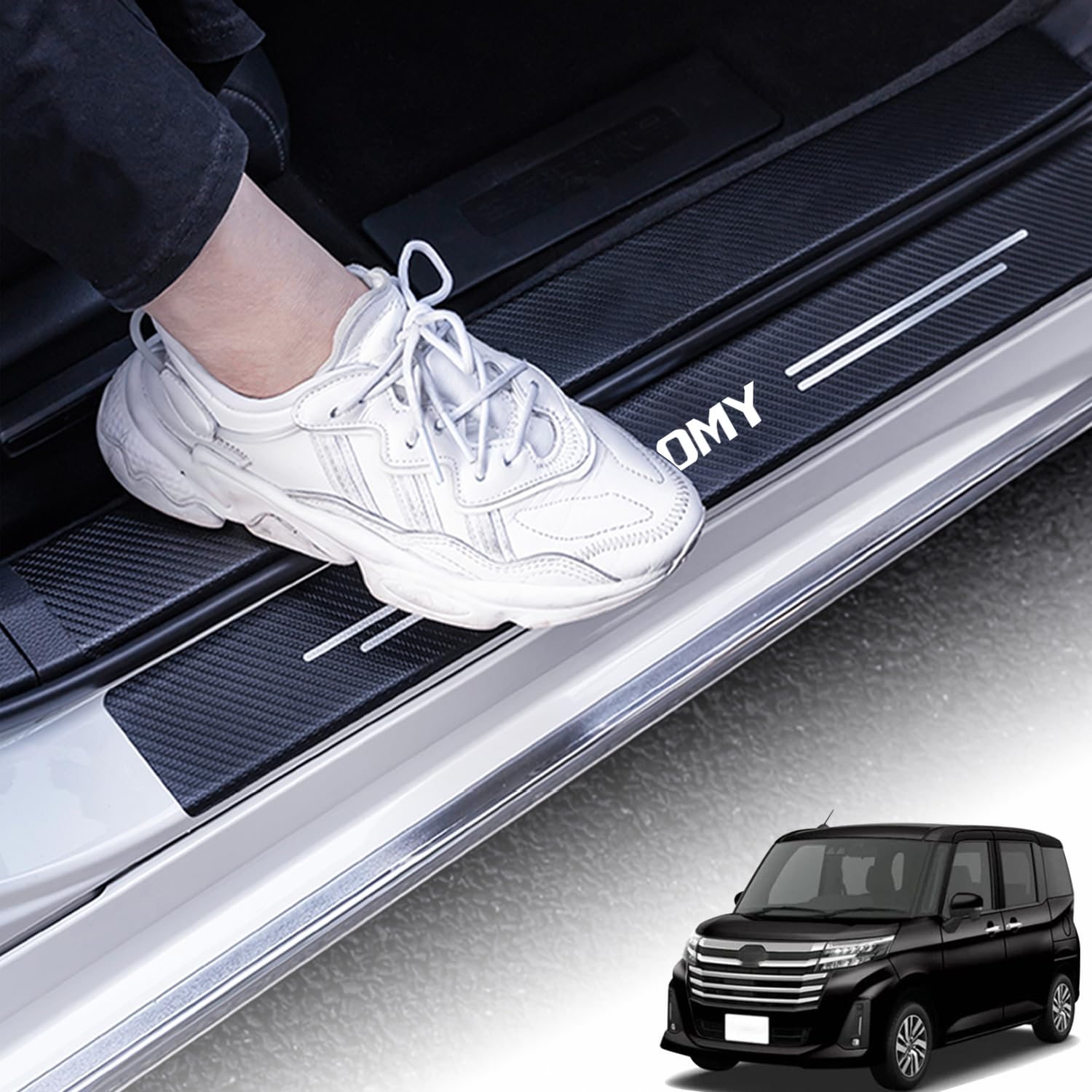 Kurtz Toyota ROOMY M900A/M910A Vehicle-Specific Design Side Step Guard Scuff FOR ROOMY серебряный