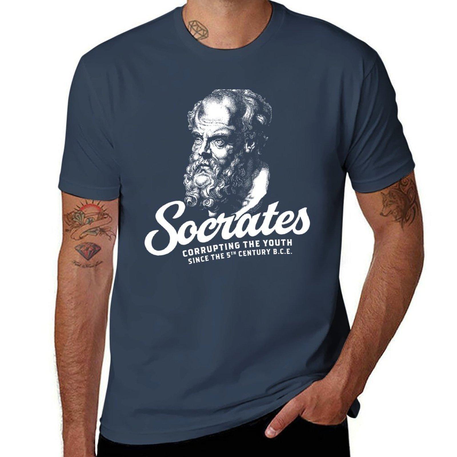 Socrates Corrupting the youth since the 5th century bce TShirt Plus Size Simple Casual Top S