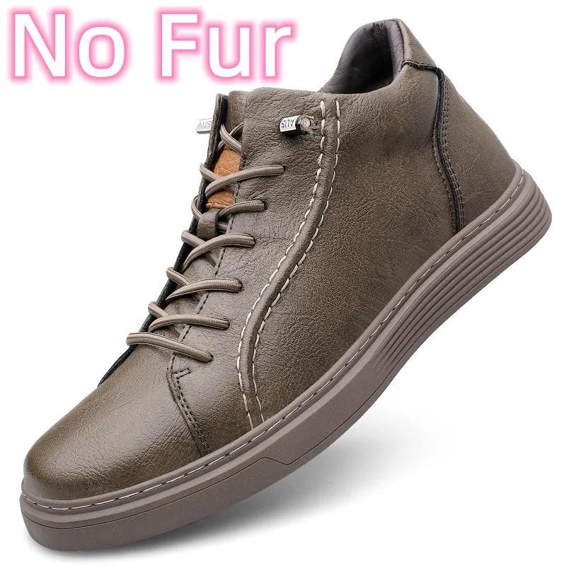 Fashion Luxury Brand Lace-Up Male Ankle Boots Fashion Men's Shoes Genuine Leather Mens Sneakers New Trend Male Comfortable Walking Shoe