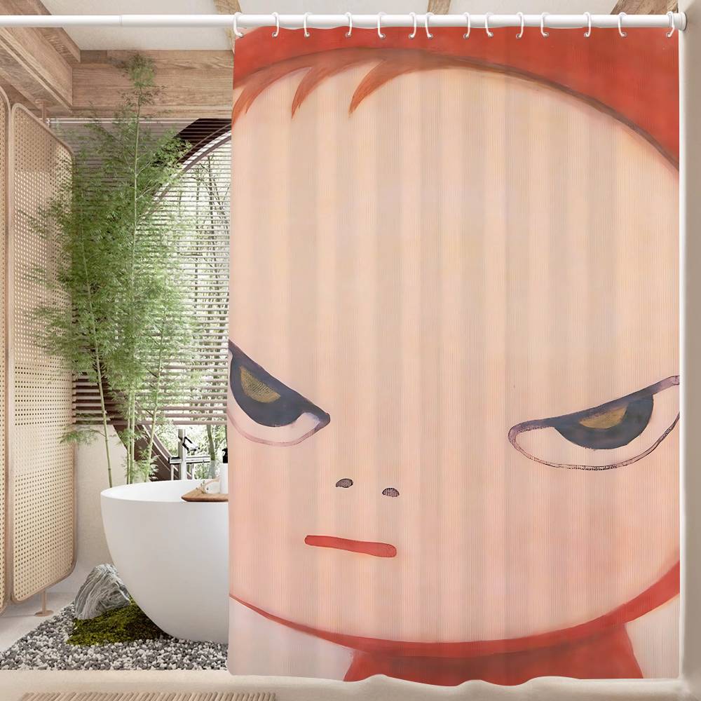 Yoshitomo Nara 1pc Shower Curtain Polyester Waterproof Shower Curtain Bathroom Partition Curtain Decoration Accessories