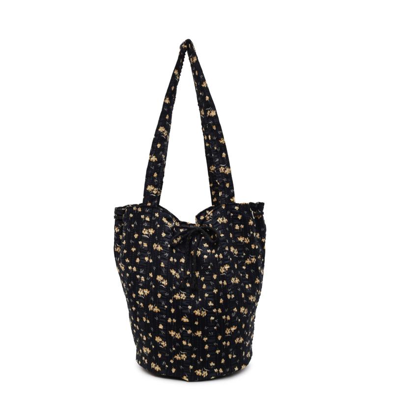 Floral Print Shoulder Bag Women's Large Capacity Bucket Bag Commuter Tote Bag