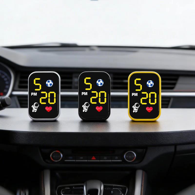 Mini-Motorraduhr Wasserdichte Armaturenbrett-Uhr Motorrad Digitale Uhr LED-beleuchtet Für Radsportbegeisterte Pendeln Urban