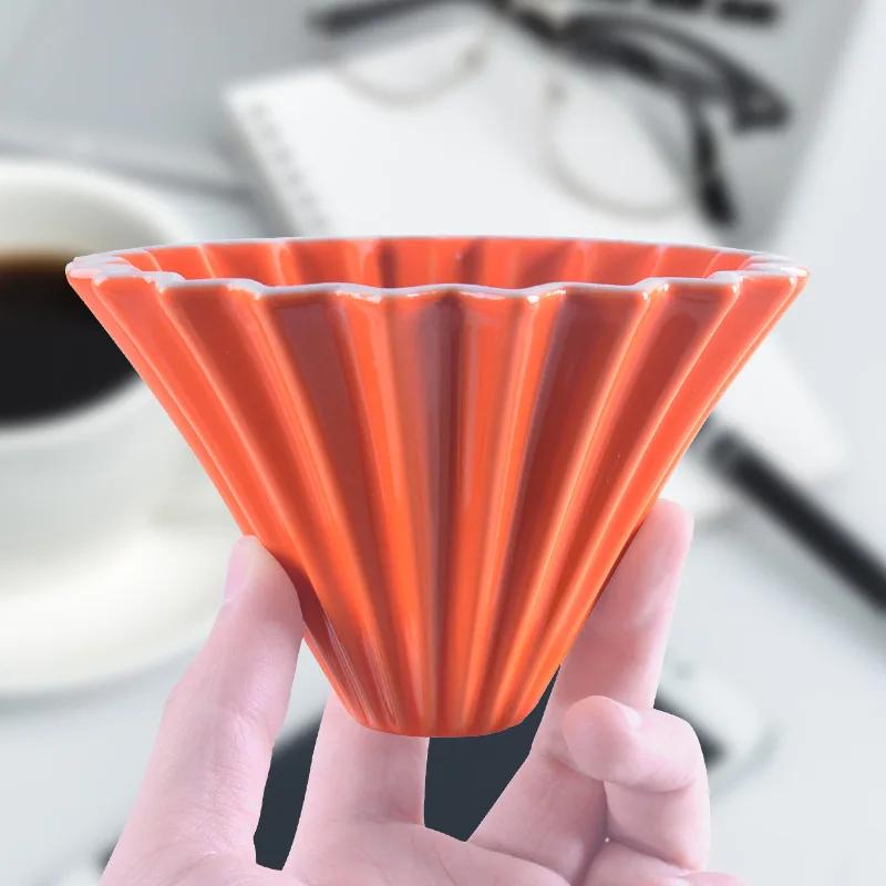 Sale Promote Reusable Ceramic Coffee Filter Cup,Coffee Maker, Conical Hand Flush, Single Drip Filter Cup, Barista Tool, Cake Cup