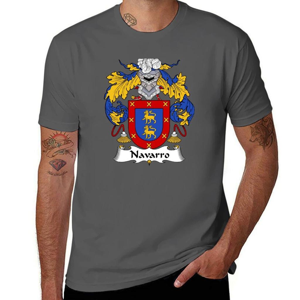 Navarro Coat of ArmsFamily Crest TShirt T Shirts Cotton 100 T Shirts for Man Cotton Soft TShirt