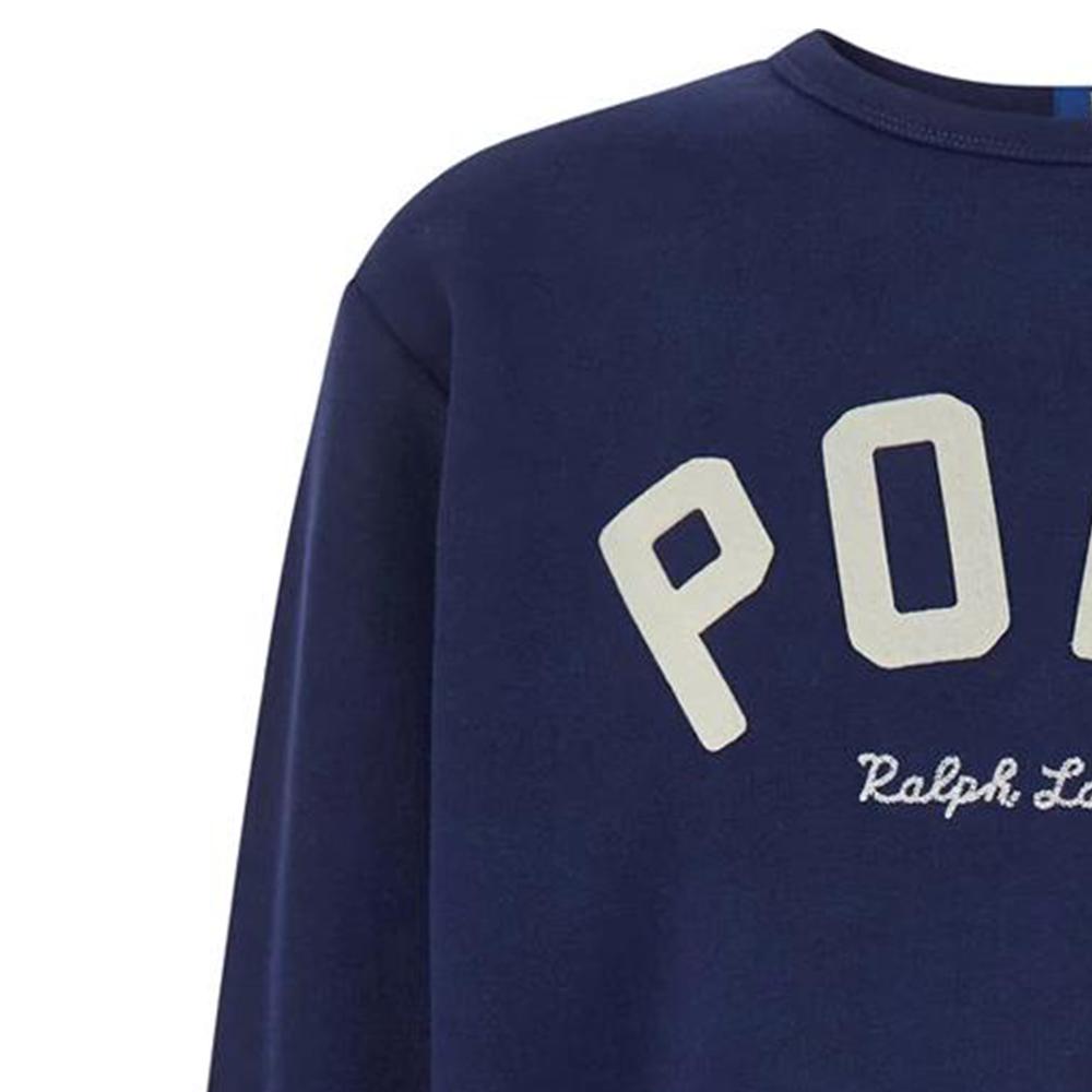 Polo Ralph Lauren Logo Letter Print Crew Neck Long Sleeve Sweatshirt Men sweatshirt Blue 710952041-001