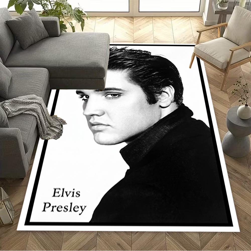 Elvis Presley Rock Legend Area Rug Design for Playrooms Living Rooms Dining Room Dormitory Anti-slip Rug Office home decor Spiritual Gift