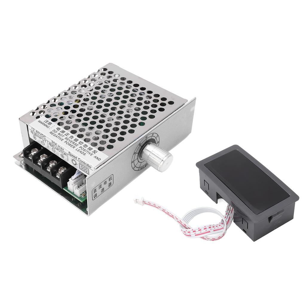DC Motor Governor Soft Start and Stop PWM Motor Speed Controller with Digital Display Panel