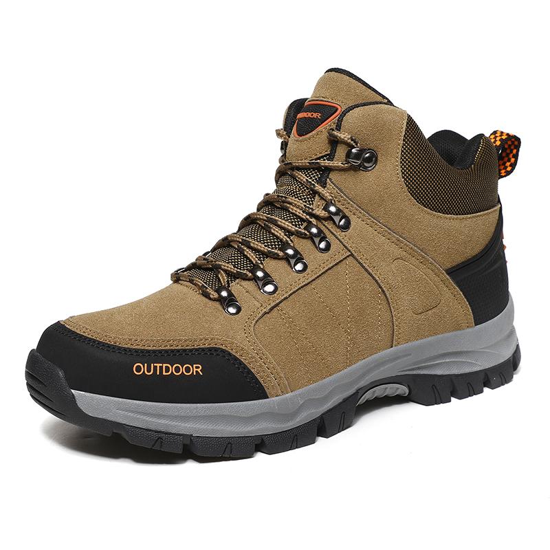 

Winter Men S Boots Leather Waterproof Plush Warm Snow Boots Men Outdoor Climbing Hiking Sneakers Men S Shoes