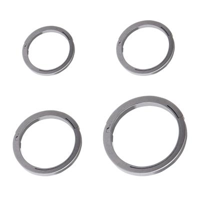 Titanium Key Rings Heavy Duty Keychain Rings Side-Pushing Key Chain Rings Lightweight Split Keyring Keychain Accessories