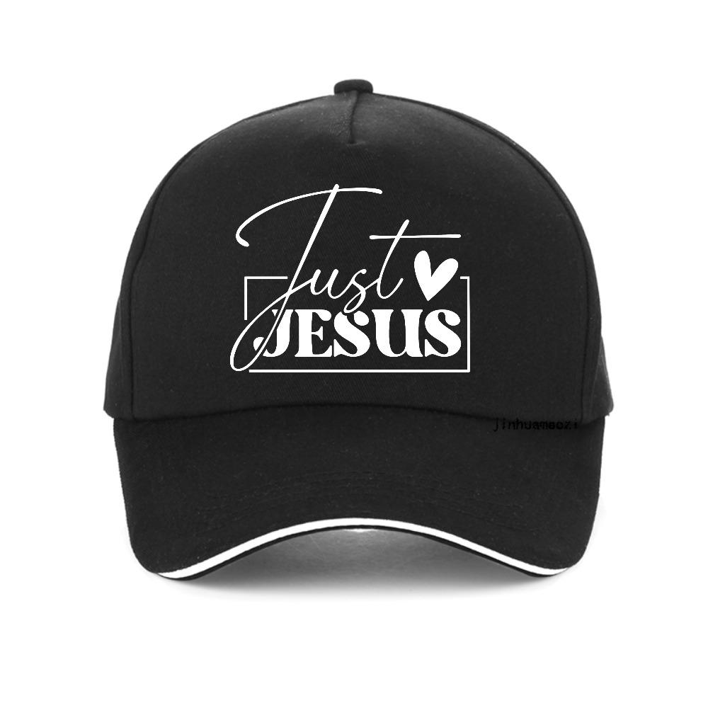 Just Love Jesus Print Baseball Cap Christian Motivation Jesus Faith Caps Simple Unisex Chic Classic Cute Hat Fashion Snapback Hats