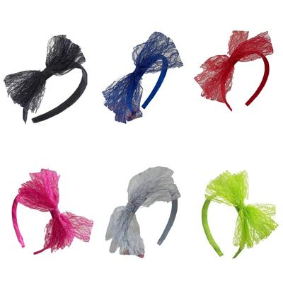 Spitzen Schleifen Stirnband Mädchen Haar Stirnbänder Sommer Dopamin Farbe Haarband Kopfreifen Kopfschmuck Haarschmuck