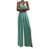 Fashion Choice Ladies Jumpsuit Wide Leg High Waist Deep V Neck Backless Sling Jumpsuit for Banquet