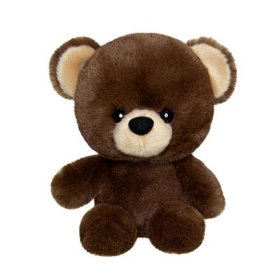 Aurora World Plush Toy New Fluffy Bear Dark Brown SS