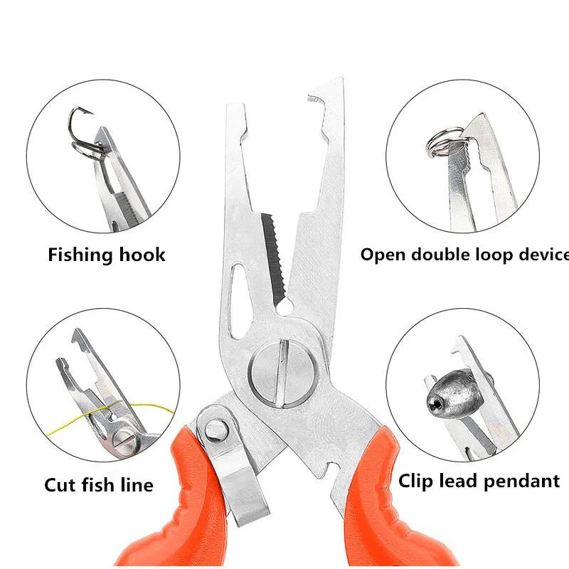 Fishing pliers, fishing line cutter, scissors, mini fishing hook remover, multifunctional tool, outdoor bass fishing line
